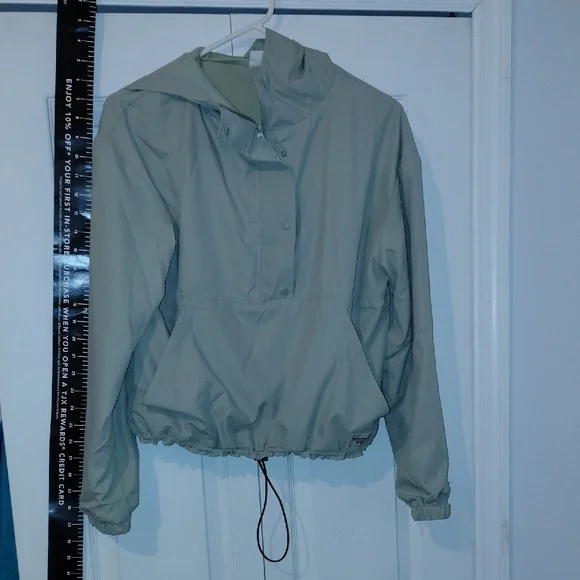 BearPaw Women's Light Gray Light Green Utility Jacket Ladies Hooded Waterproof - Picture 12 of 14